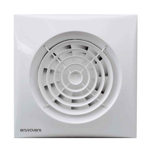 Envirovent Sil100t Silent 100 Ultra Quiet WC & Bathroom Timer Fan, Ip45