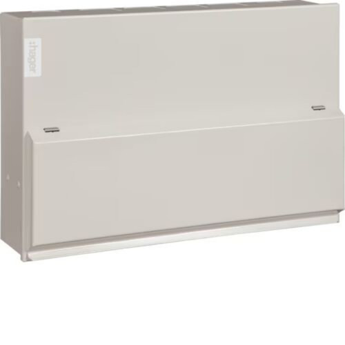 Hager 12-Way 100a Main Switch Consumer Unit, Type 2 Spd