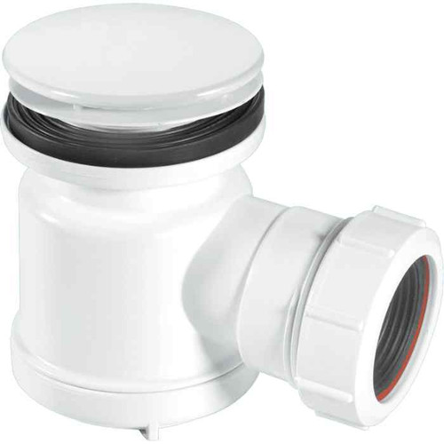 Mcal Shower Trap, With 19mm Seal, 70mm White Plastic Flange