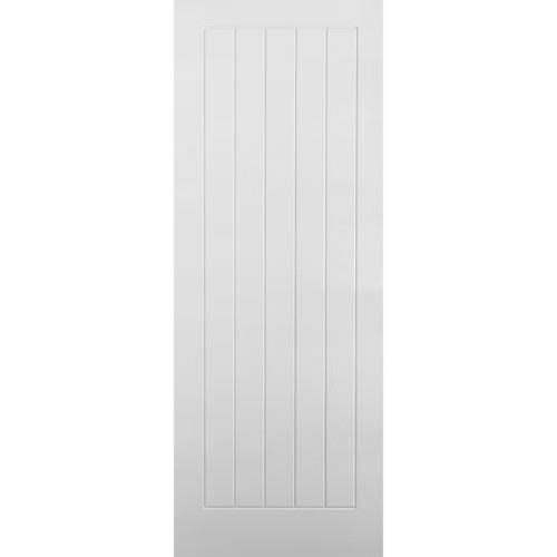 Premdor Moulded Semi Solid Vertical 5 Panel Textured Door, 610mm x 1981mm x 35mm,