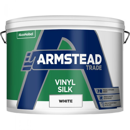Armstead Trade Vinyl Silk Emulsion, White, 10l