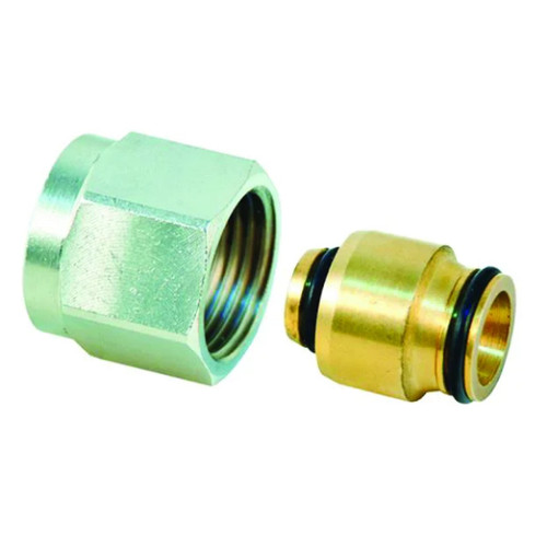 Mp Type 1 2pc Adapter, Nickel Plate, 16mm x 15mm