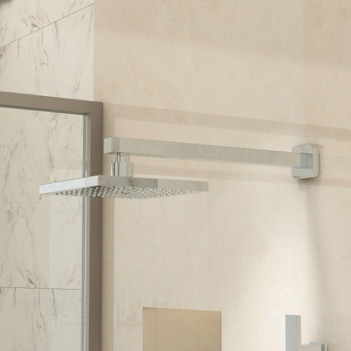 Distinct Dione Square Wall Arm, 200mm Abs Shower Head