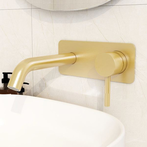 Charon Wall Mounted Basin Mixer, Click Waste
