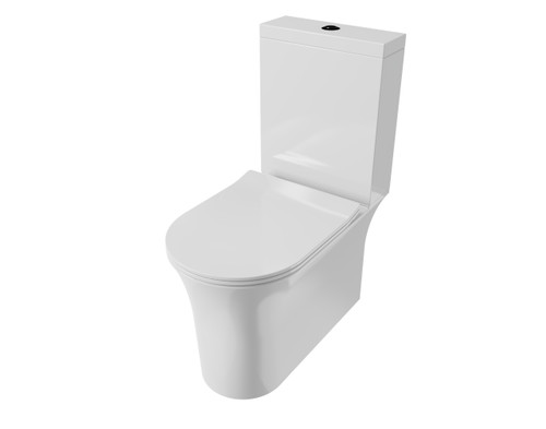 Distinct Dedham Standard Height Rimless Closed Back Close Coupled Pan (Pan Only)