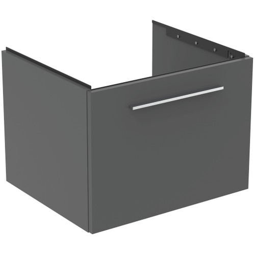 I.Life B Vanity Unit, 600mm, 1 Drawer, Matt Quartz Grey (Unit Only)