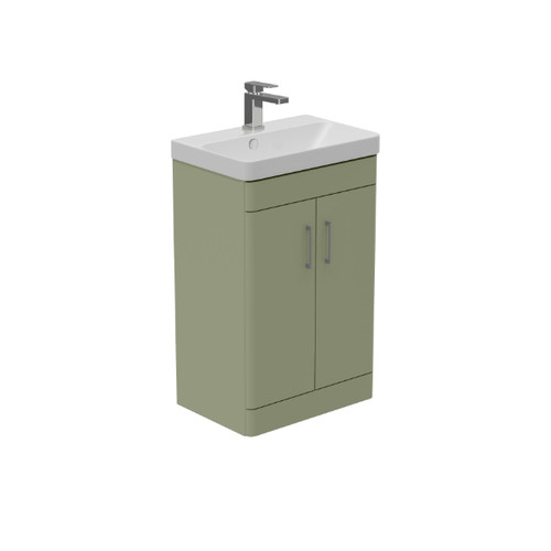 Layla 550mm Short Projection Fs Unit, 2 Door Unit, Light Green (Unit Only)