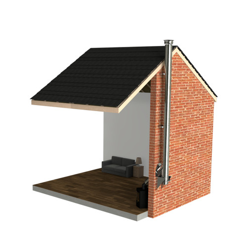 Dtw External Flue System, 5" Ss Set6-5ss