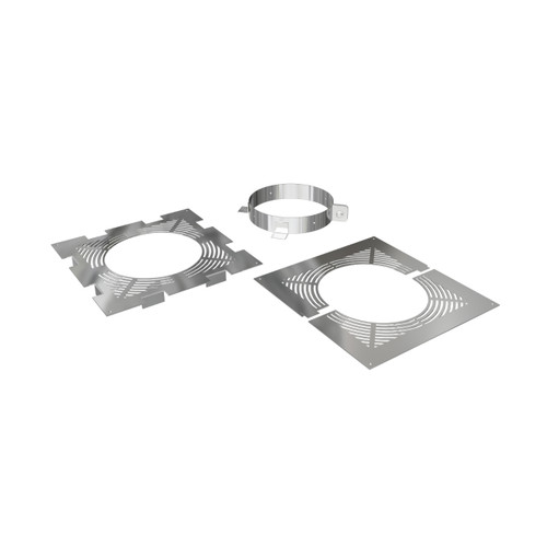 Ventilated Firestop Support Set, 6" Ss Dtwvfskitx6