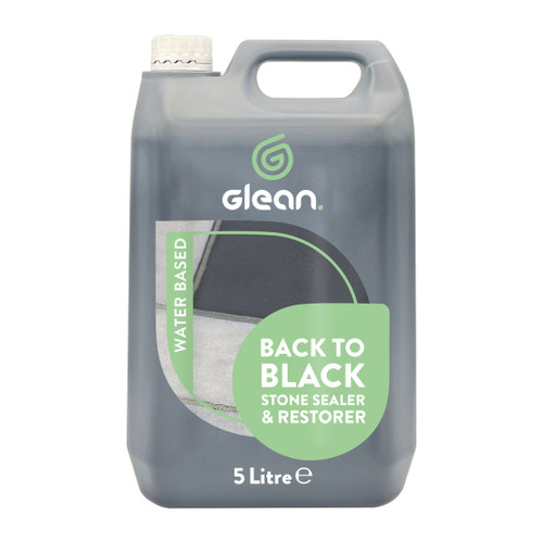 Glean Black Stone Restorer & Sealer, Black, 5l