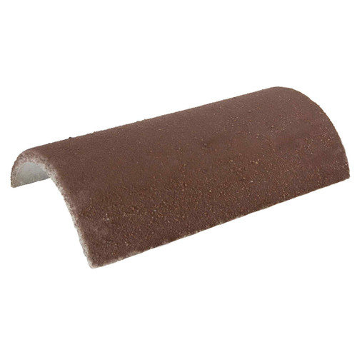 Redland Half Round Ridge Tile, Granular Brown