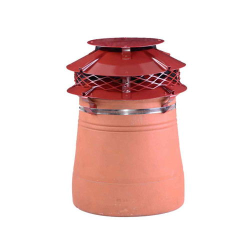 Brewer Ufo Cowl, Multi Fuel, Strap Fix, Terracotta