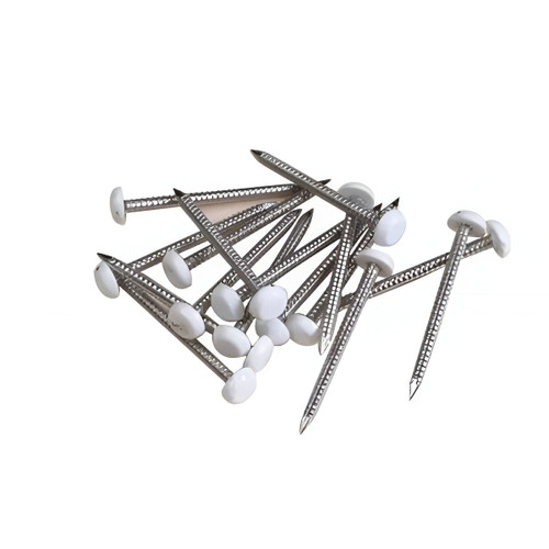 Concord 65mm Plastic Headed Trimtop Nails, Gale Grey, Box 100