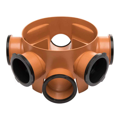 Brett Martin Underground 315mm Adaptable Access Chamber Base, 5 Inlets