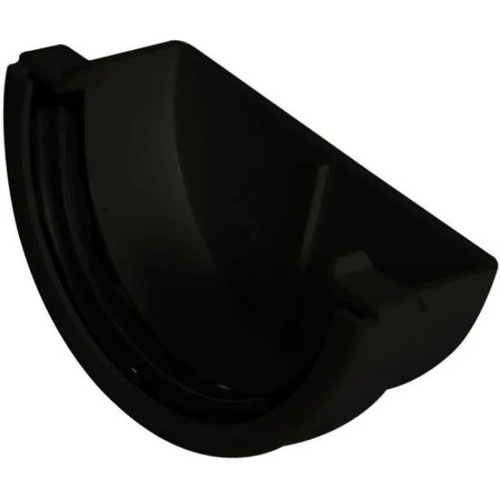 Swish Round External Stop End, Black