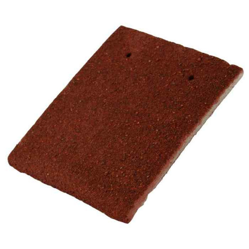 Redland Plain Concrete Eaves/Top Tile, Antique Red
