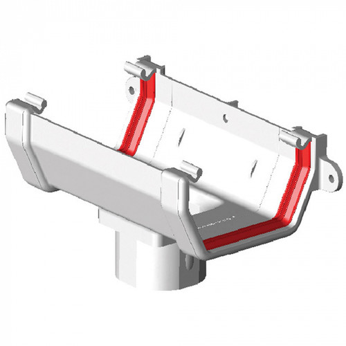 Freeflow Square Running Outlet, White