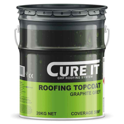 Cure It Roofing Topcoat, Black, 20kg