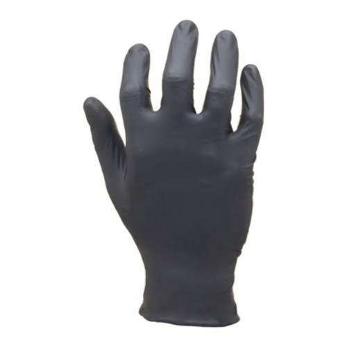 Dextra Touch Hd Disposable Nitrile Glove, Large, Black, 100