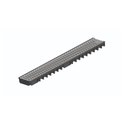 ACO Easyline H50 Channel Drain, 1000mm, Galvanised Grating