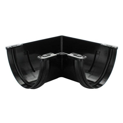 Deepflow Gutter Angle, 90 Degrees, Black
