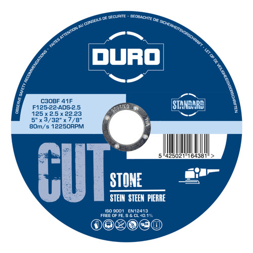 Duro Abrasive Cutting Disk For Stone, 125mm