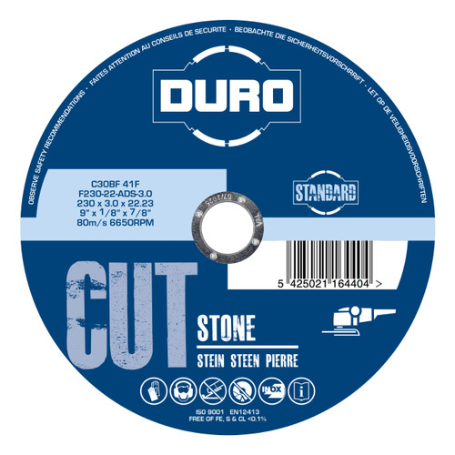 Duro Abrasive Cutting Disk For Stone, 230mm