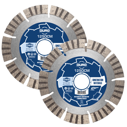 Duro 125mm Diamond Blade Twin Pack For Wall Chasing Machines