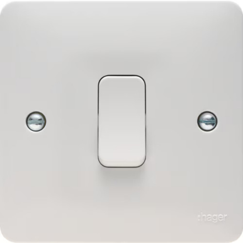 Hager 10ax 1 Gang Intermediate Plate Switch