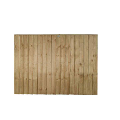 Vertical Board Fence Panel, 1.83m x 1.23m