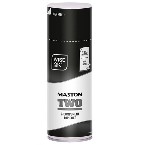 Maston Spraypaint 2k, Black High Gloss, 400ml (Aerosol)