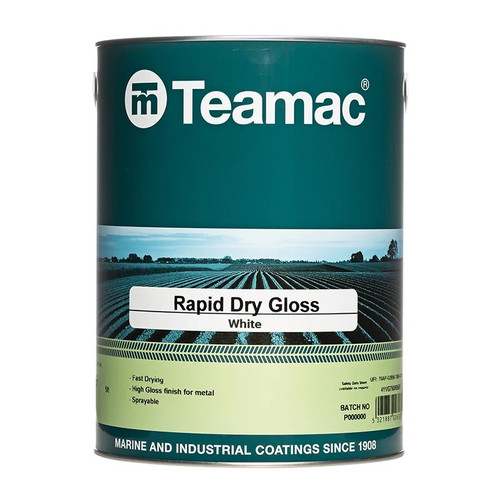 Teamac Rapidry QD Enamel, White, Gloss, 5L