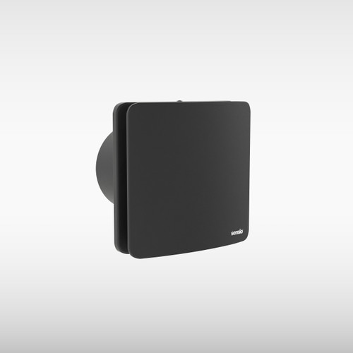 Rubi Wall Ventilation Fan Low Volume, On/Off Switch, Black, 100mm Diameter