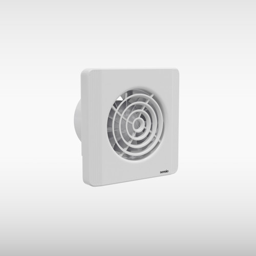 Layci Wall Ventilation Fan With Built In Energy Saving Timer, 100mm, White