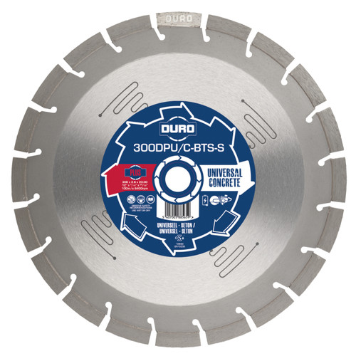 Duro Diamond Blade For Concrete, 300mm, Noise Reduced