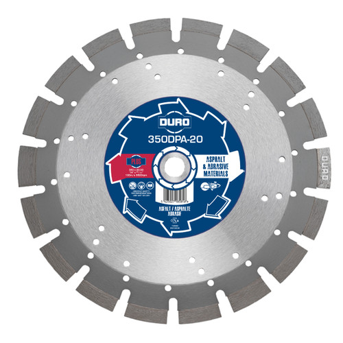 Duro Diamond Blade, 350mm For Asphalt and Abrasive Materials