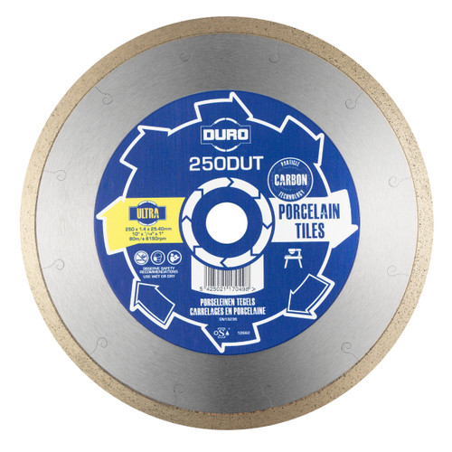Duro 250mm Diamond Blade For Porcelain and Tile