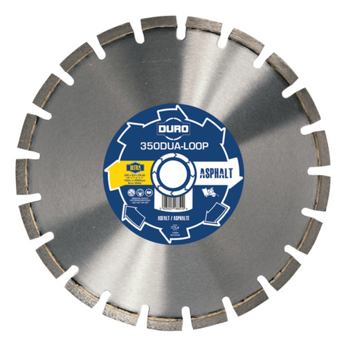 Duro Diamond Blade, 350mm, For 8mm Looping In Asphalt