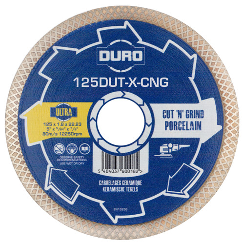 Duro 125mm Diamond Cut And Grind Blade