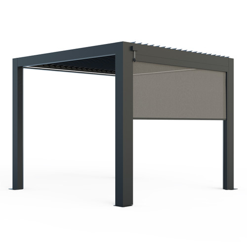 3m Aluminium Pergola Roller Blind, Single Side