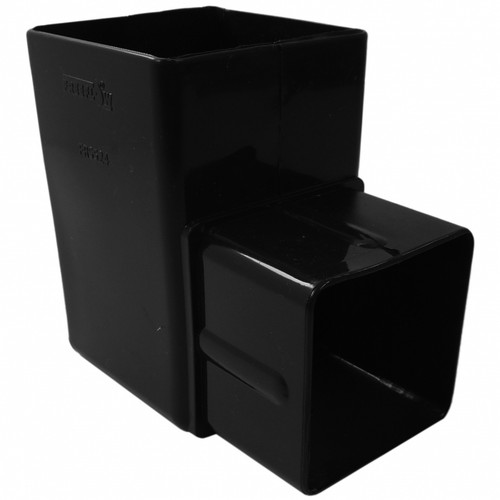 Freeflow Square Offset Bend, 90 Degree, Black