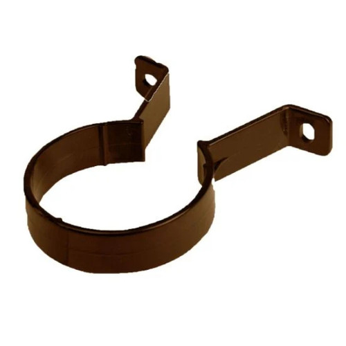 Plaslyne Round Pipe Clip, Brown
