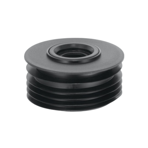 Drain Connector, 110mm, Black With 40/32mm Reducer