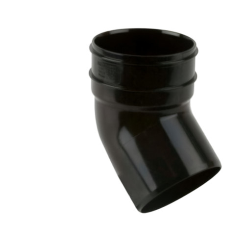 Brett Martin 110mm Solvent Soil S/Skt Bend, 135 Degree, Black
