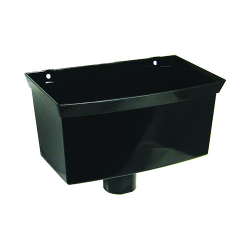 Floplast 68mm Round Downpipe Hopper, Black