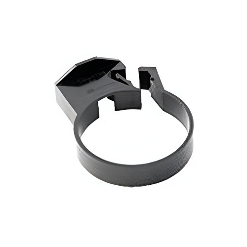 Hunter Pipe Bracket Single Fixing, 68mm, Black