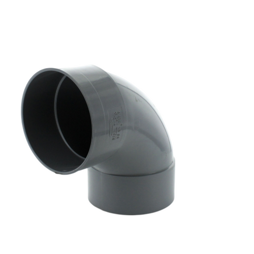 Hunter 92.5 Deg Double Solv Bend, 110mm, Grey