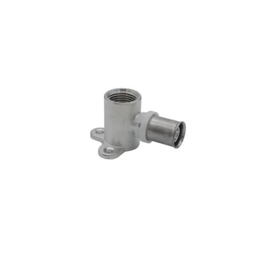 16 x 1/2"ft Backplate Elbow, Brass Press Fit