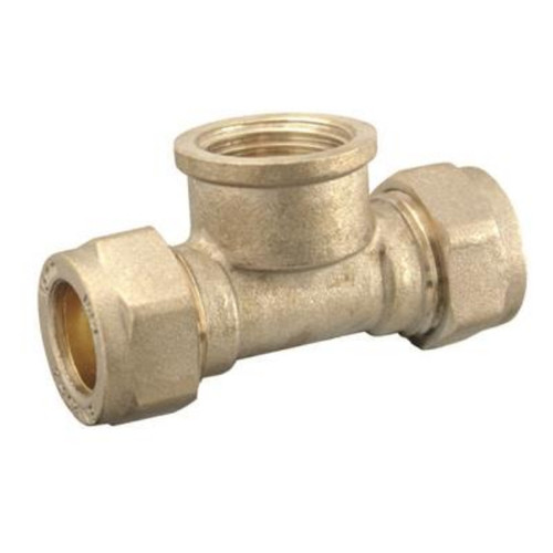 Compression Tee, 15mm x 15mm x 1/2"