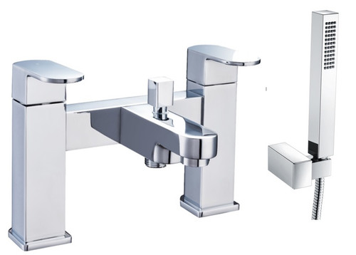 Distinct Aire Deck Mounted Bath Shower Mixer, Chrome